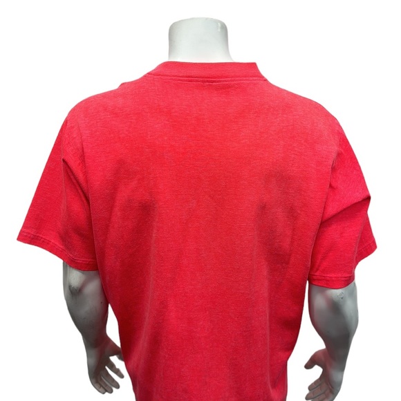 Vintage 80-90s Spot Sport European Beach Pink Single Stitch T-Shirt Surf USA XL - Picture 8 of 12